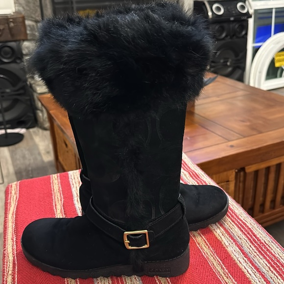 Coach black boots size 6B - Picture 9 of 12